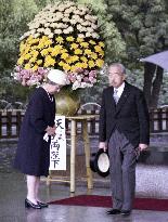 Japan emperor, empress in 1975