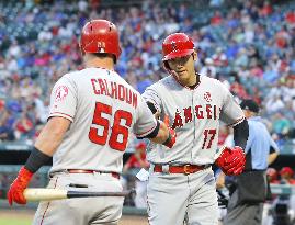 Baseball: Angels v Rangers