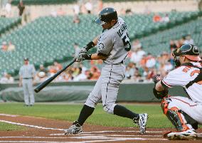 Ichiro plays against Orioles
