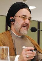 Former Iranian President Khatami speaks in Kyoto