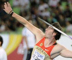 De Zordo wins javelin throw at world c'ships