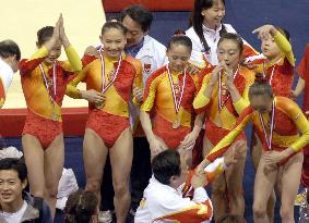 China wins gold in women's gymnastics team final