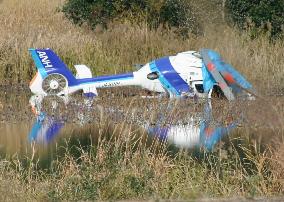 Chopper crashes in Shizuoka, pilot dead, mechanic unconscious
