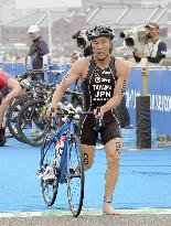 Tayama ends 20th in men's race in world triathlon Yokohama