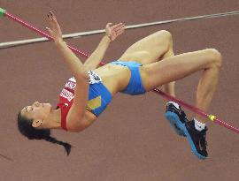 Maria Kuchina wins women's high jump at world championships