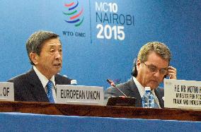 Trade minister Hayashi attends WTO meeting