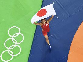 Olympics: Icho celebrates gold in women's wrestling