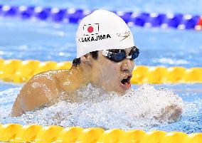 Japan's Nakajima wins bronze in men's 200-meter medley