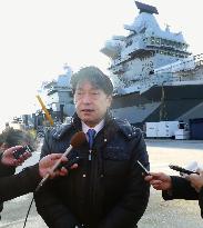 Defense Minister Onodera in Britain