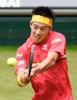 Tennis: Nishikori at Gerry Weber Open