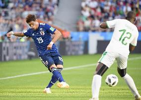 Football: Japan vs Senegal at World Cup