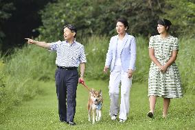 Japan imperial family on summer vacation