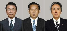 Abe names 3 top LDP executive posts