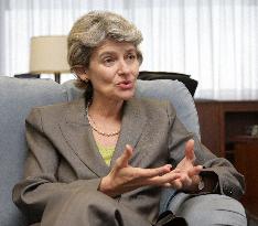 UNESCO chief Bokova in interview