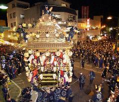 Chichibu night festival draws record spectators