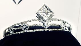 Diamond-studded tiara displayed in Osaka