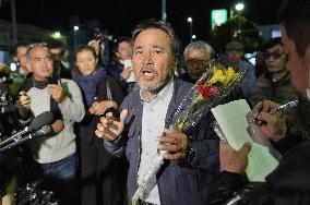 Arrest of 2 U.S. base-relocation opponents in Okinawa sparks protests