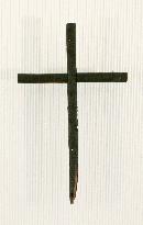 "A-bombed cross" used at Hiroshima church