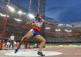 Cuba's Caballero wins women's discus throw at world meet in Beijing