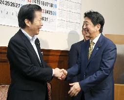 Abe re-elected unopposed as LDP leader