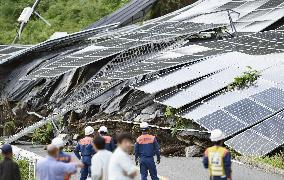 Mudslide destroys solar panels