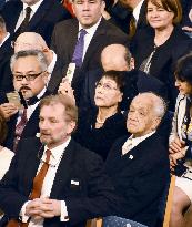 Atomic bomb survivors attend Nobel Peace Prize ceremony