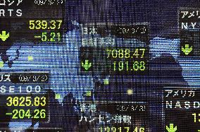 Nikkei Stock Average briefly falls to 4-month low