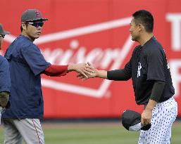 Tanaka, Uehara in practice at Yankee Stadium