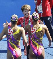 Japan 3rd after synchronized swimming duet free routine prelim