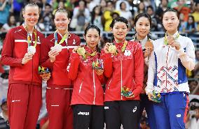 Olympics: Women's doubles medalists in badminton