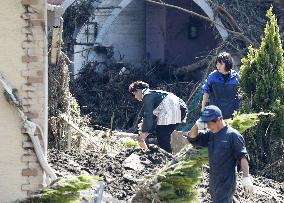 Aftermath of typhoon in northeastern Japan