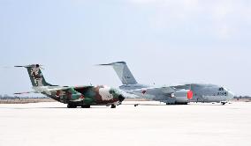 Japan air defense force deploys brand-new C-2 transport aircraft