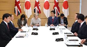 Britain's May attends Japan's National Security Council meeting