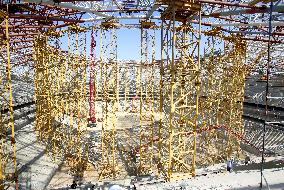 Stadium under construction in Russia ahead of soccer World Cup