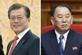 S. Korean Pres. Moon, N. Korea's Kim Yong Chol