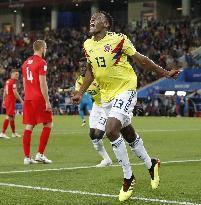 Football: Colombia vs England at World Cup