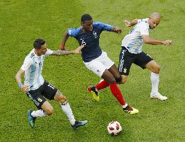 Football: France's Pogba at World Cup