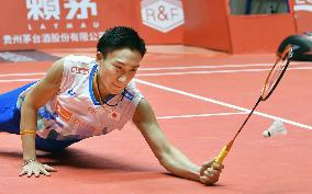 Badminton: Momota crashes out in men's single