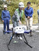 Drone delivery to isolated community after Typhoon Hagibis