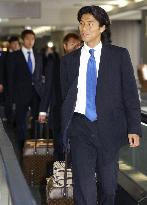 Japan squad leaves for Europe