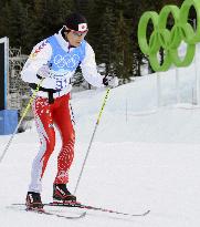 Japanese Nordic combined team practice at Olympic venue