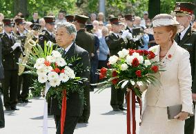 Japanese emperor, empress arrive in Latvia