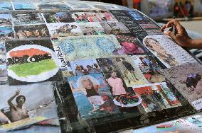 Anti-Gaddafi paintings in Libya