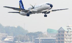 Domestically-built passenger plane YS-11 makes last flight