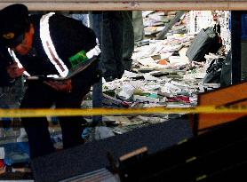 Girl badly injured by falling bookshelves at Sapporo store