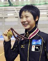 Fifteen-year-old Takagi wins in women's 1,000-M in Asian races