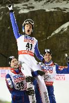 Norwegian ski jumper Velta wins Nordic world normal hill event