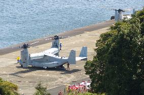 Osprey comes to Nagasaki for 1st time