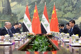 Iraqi Prime Minster Abadi meets with Chinese Pres. Xi Jinping