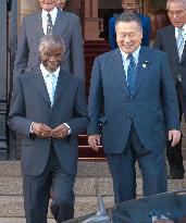 Former Premier Mori meets with President Mbeki